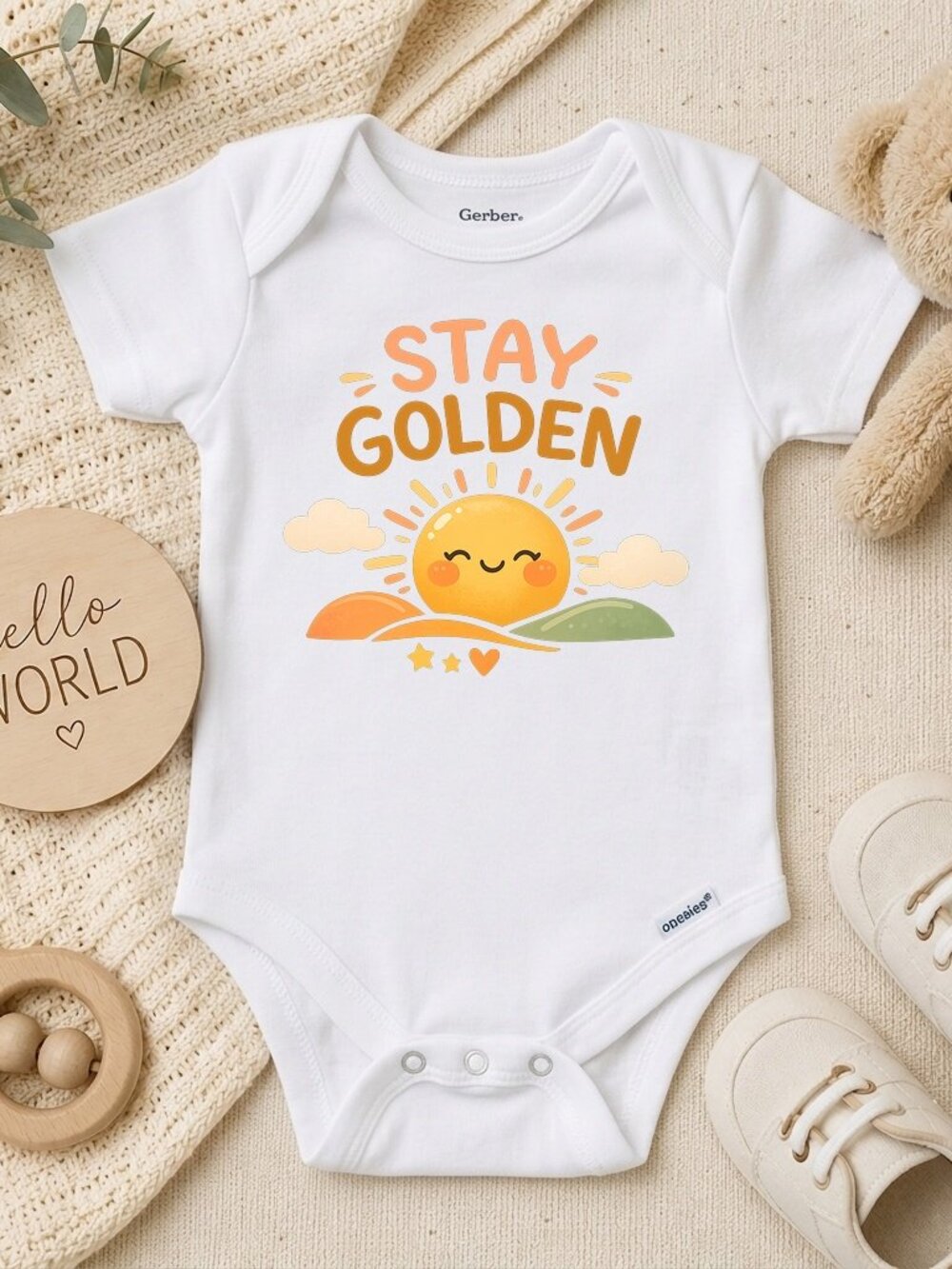 Stay Golden Summer Bodysuit Baby Shower Gift ONESIE®